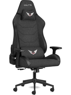 Calitte Profesyonel Kumaş Oyuncu Koltuğu | Supra Sp | Siyah Kumaş