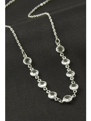 Datatek Yuvarlak Kristal Taşlı Kolye