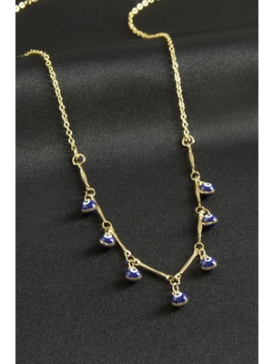 Datatek Top Nazarlı Mineli Kolye