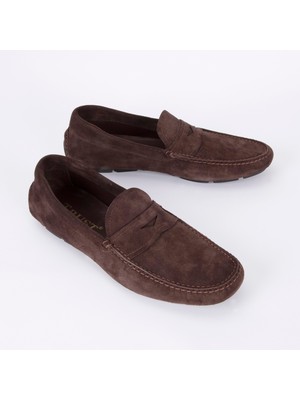 BloominBag Cortina Loafer Brown Premium Hakiki Suede Erkek Loafer Ayakkabı- 44 Numara