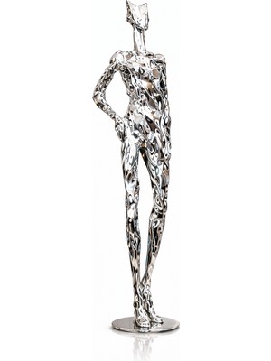 Noya Lighting Dekoratif Objeler - Modern Dekor Ürünleri - Insan Figürü - Biblo - Metal Lüks Dekoratif 67CM
