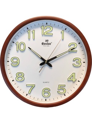 Eastar A3618 Orijinal Jel Fosforlu Duvar Saati (38 Cm)