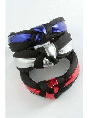 Datatek Siyah Deri Düğümlü Taç