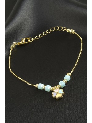 Datatek Yonca Küp Kristal Bileklik