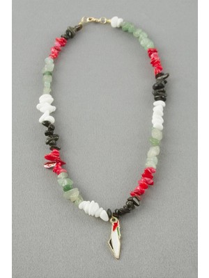 Datatek Filistin Kırık Doğaltaş Kolye