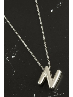 Renklime N Harfli Balon Kolye