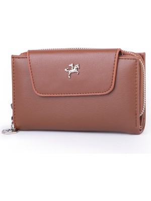 Nas Bag Kadın Orta Boy Çok Kartlıklı ve Bozuk Para Gözü Taba  Dona