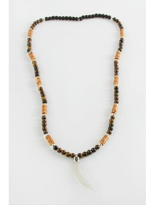 Datatek Fil Dişi Kaplangözü Doğaltaş Kolye