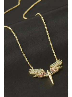 Datatek Peri  Zirkon Taşlı Kolye