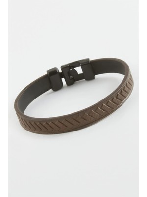 Datatek Çizgili Kaliteli Suni Deri Bileklik