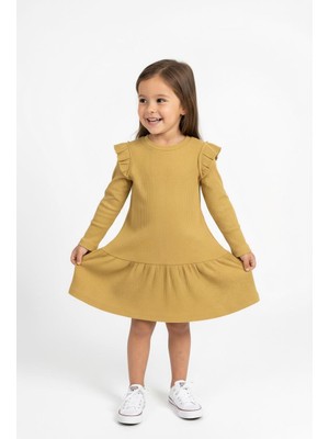 MiaBaby Modal Elbise Fırfırlı