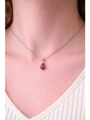 Doğaltaş Yakut Kolye