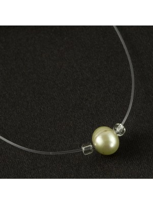 Renklime Inci Trend Hayalet Kolye