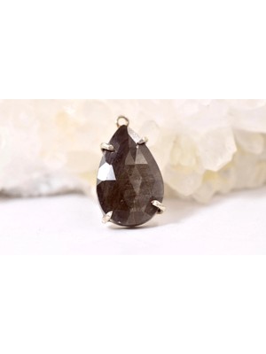 Doğaltaş Safir Taşlı Gümüş Kolye