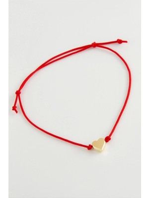 Renklime Kalp Ip Bileklik ( Kartsız )