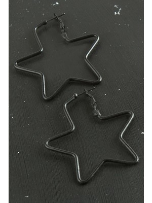 Renklime Yıldız Trend Küpe 6 cm
