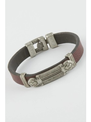 Renklime Aslan Suni Deri Bileklik