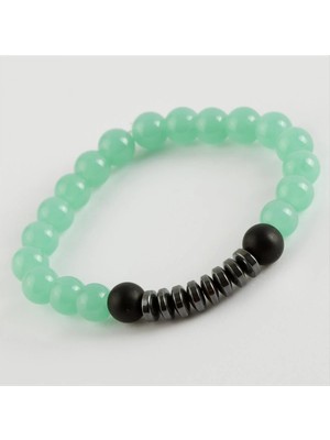 Renklime Ceyt Hematit Doğaltaş Bileklik