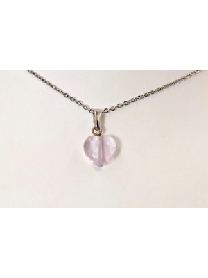 Doğaltaş Florit Kalp Kolye