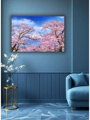 Çiçek Temalı Dekoratif Cam Tablo