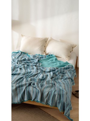 Mylasa Home Müslin 4 Katlı Yatak Örtüsü ''the Elements'' Çift Kişilik 220X240CM