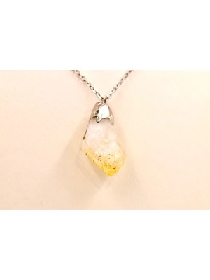 Doğaltaş Sitrin Kolye