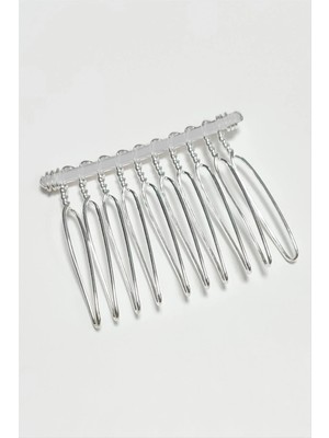 Renklime Burgulu Metal Tarak Küçük 1 Adet