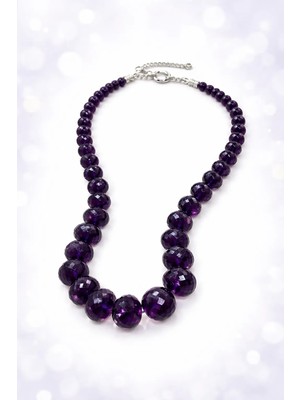 Doğaltaş Ametist Kolye