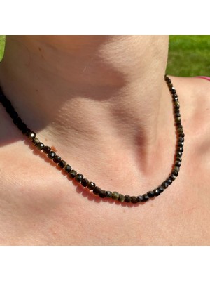 Doğaltaş Obsidyen Kolye