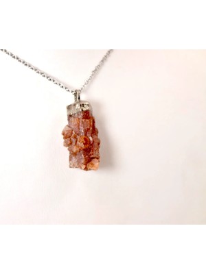 Doğaltaş Aragonit Kolye