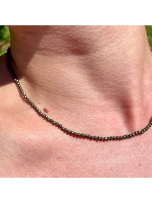 Doğaltaş Pirit Kolye