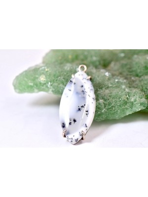 Doğaltaş Akik Gümüş Kolye