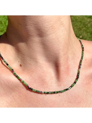 Doğaltaş Anyolit Taşı Kolye