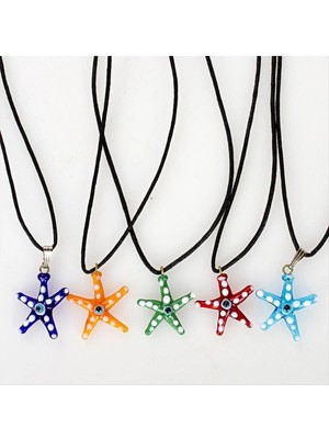 Renklime Deniz Yıldızı Cam Kolye