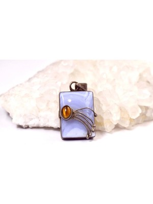 Doğaltaş Kalsedon Kolye (Ifade Yeteneğini Artırır)