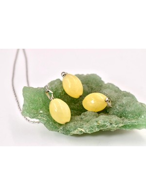 Doğaltaş Kalsit Doğal Taş Kolye