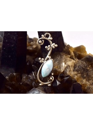 Doğaltaş Larimar Gümüş Kolye