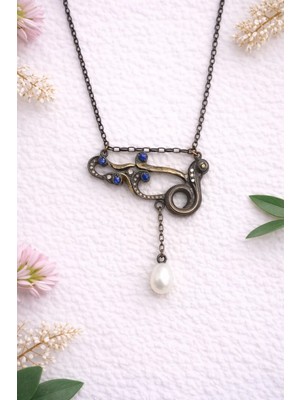 Doğaltaş Elmas, Safir & Incili Kolye