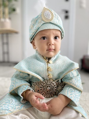 Pileki Baby Yenidoğan 0 6 Ay ve 1 Yaş Mevlüt ve Sünnet Kıyafeti Mevlütlük Sünnetlik Takım