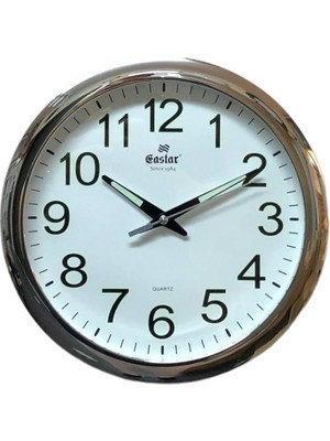 Eastar A3071 Fosforlu ve Sessiz Duvar Saati (31 Cm)