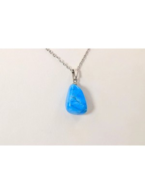 Doğaltaş Turkuaz Kolye