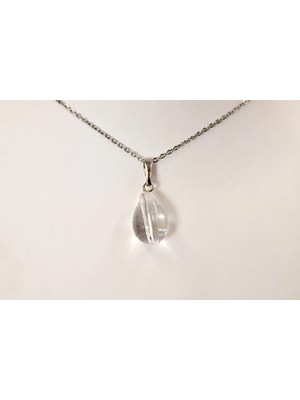 Doğaltaş Kristal Kuvars Kolye