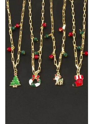 Renklime 2025 Yılbaşı Kristal Zincir Kolye