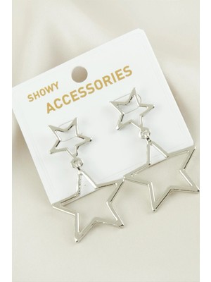 Renklime Yıldız Yeni Sezon Metal Küpe