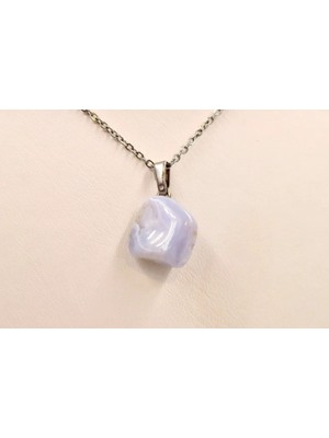 Doğaltaş Kalsedon Kolye