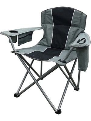 Belirtilmemiş Kamp Sandalyesi Buz Çantalı Siyah Gri