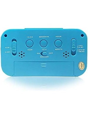 Skygo Optik Masaüstü Saat Takvim Termometre Mavi