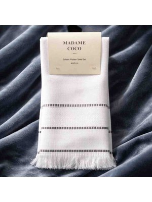 Ness Global Madame Coco Kalitesi Mutfak Kurulama Bezi El Bezi Yüksek Kalite 2 Adet 40X60 cm Geniş Boy