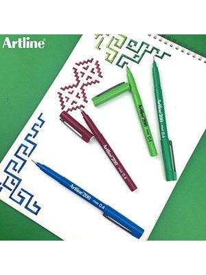 Skygo 200N Keçe Uçlu Yazı Kalemi Uç:0,4 Mm, Kırmızı