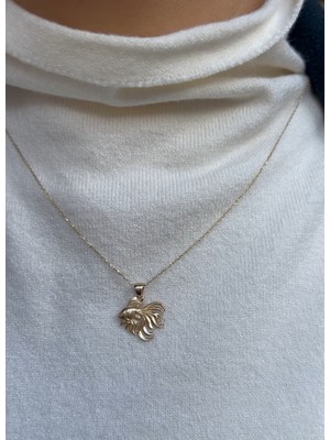 Onseva Kuyumculuk 14 Ayar Altın Balık Kolye